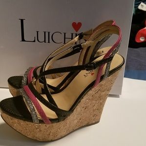 NEW Luichiny Betty Max Inne Wedges  Sandals Size 8